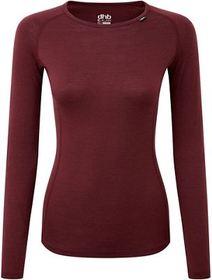 dhb Women's Merino Base Layer (M_200) - Dark Red - UK 12, Dark Red